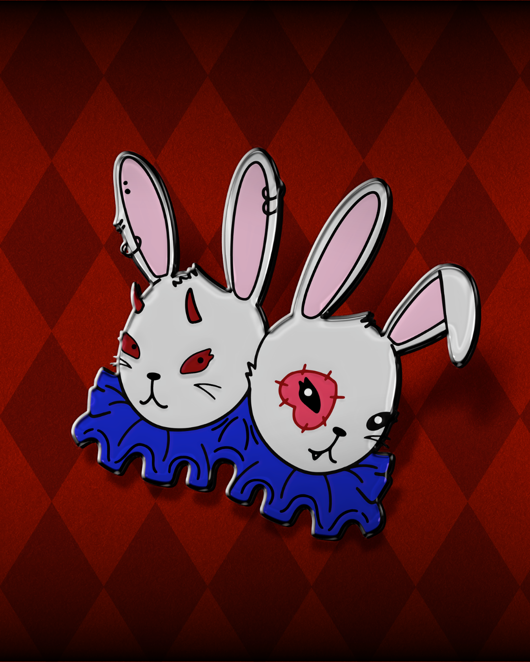 Sinister Rabbits Enamel Pin
