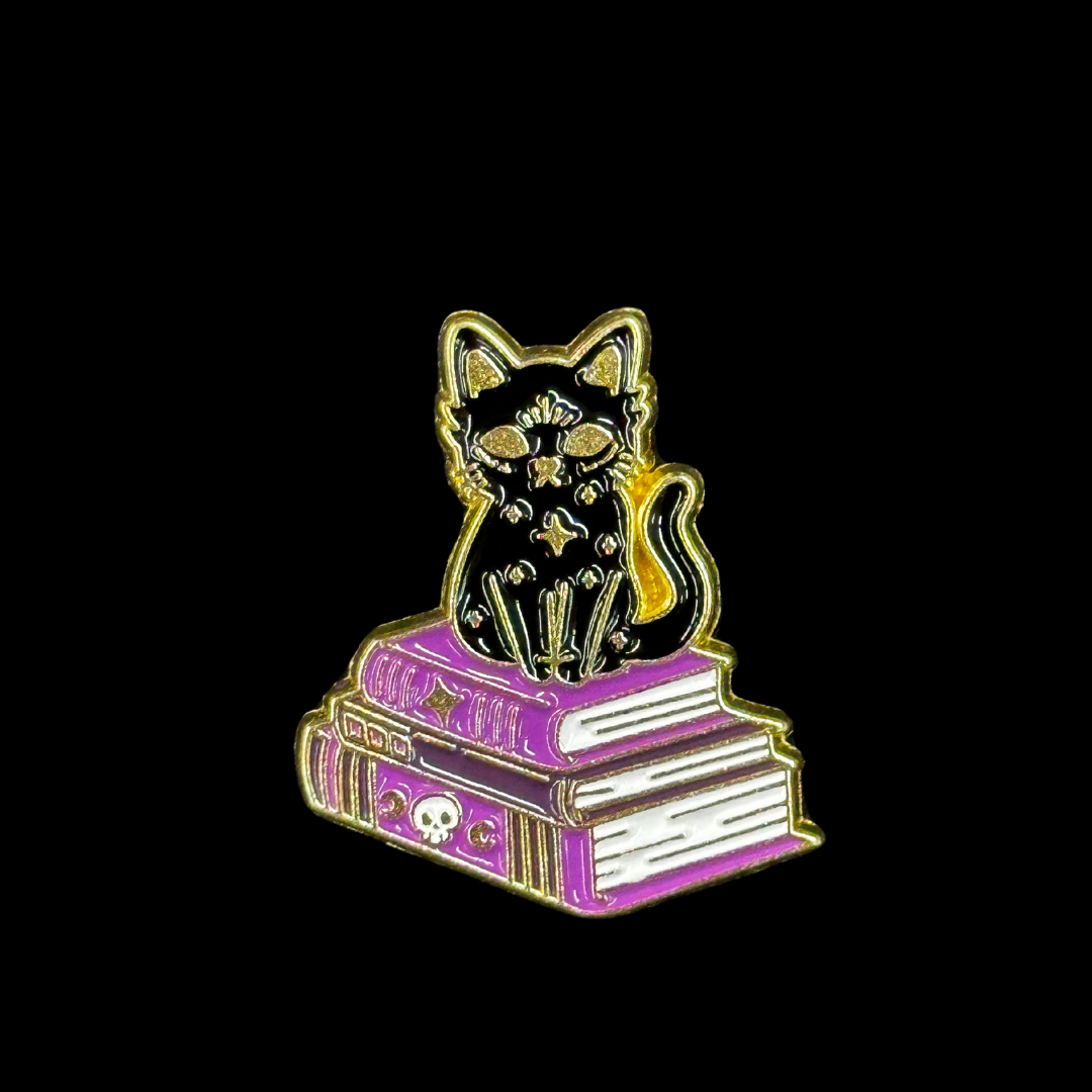 Witchcraft Cat Pin