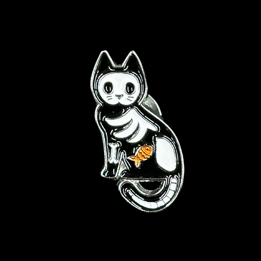 Skele-Cat Pin