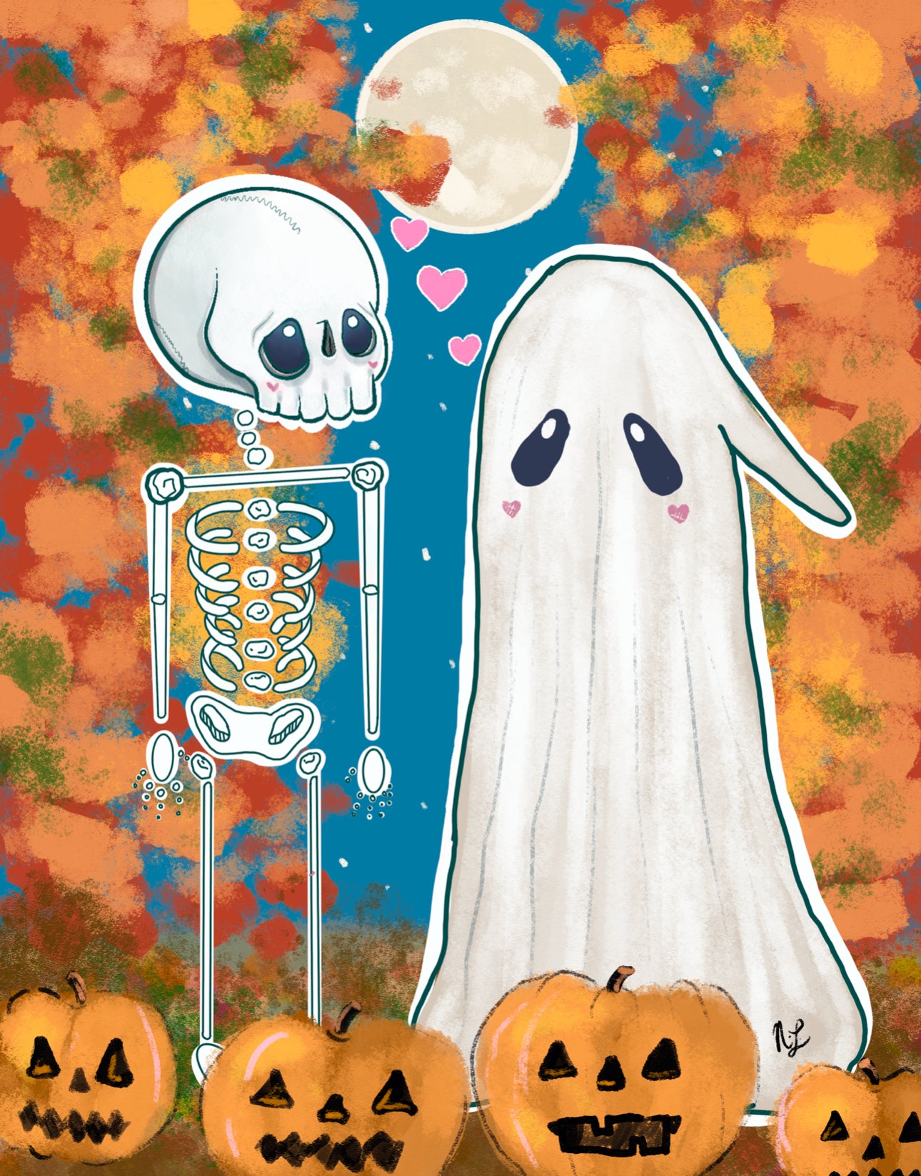 Spooky Soulmates Print