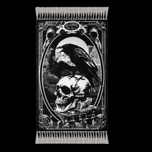 Gothic Poe's Raven Rug