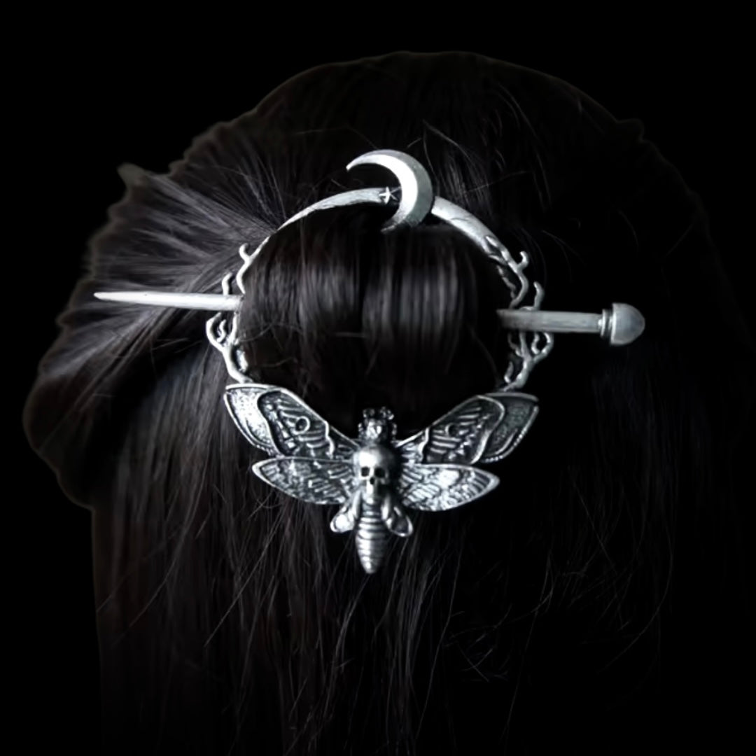 Moon Moth Hair Pin