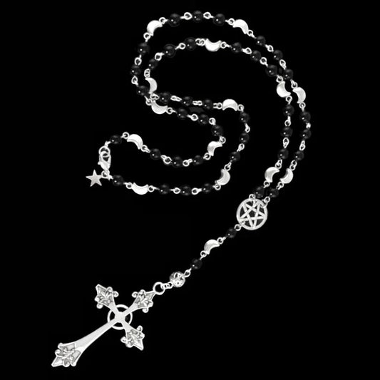 Cross Obsidian Rosary