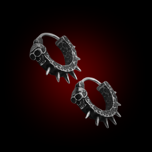 Skull Spike Earrings
