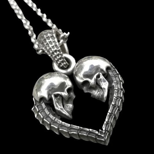 Heart Skull Necklace