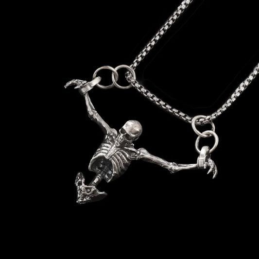 Shackled Skeleton Necklace