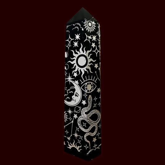 Mystical Obsidian Point