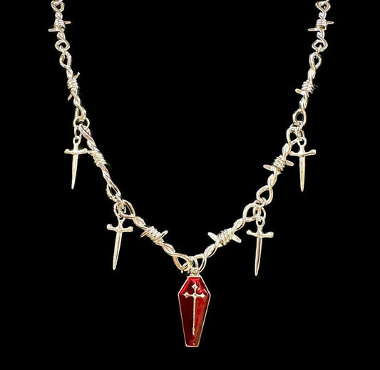 Vampire Coffin Necklace
