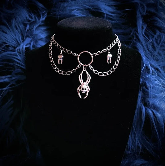 Victorian Spider & Tooth Choker