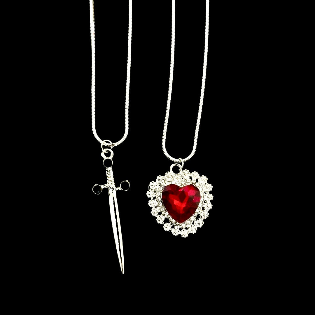 Bleeding Heart Promise Necklace