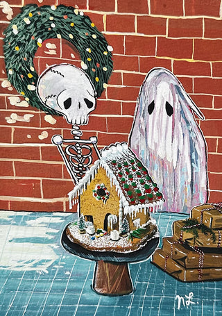 Gingerbread House Print