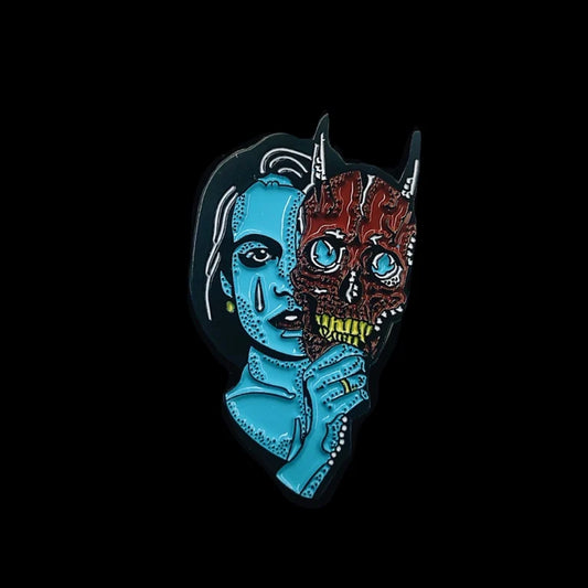 Masked Woman Pin