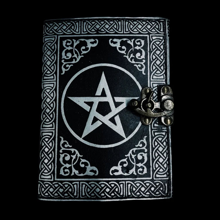 Silver & Black Pentagram Journal