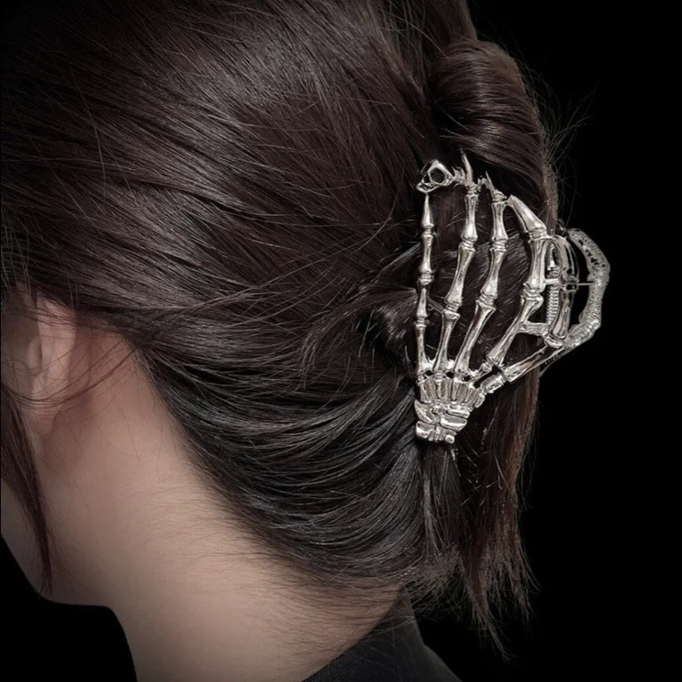 Skeleton Hand Hair Clip