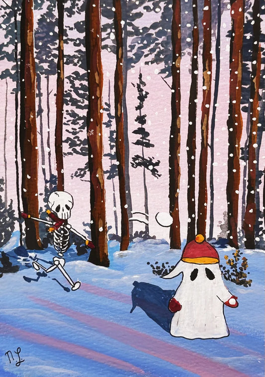 Snowball Fight Print